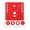 Red, variant on EHJRE Router Table Insert Plate Aluminum 9.6x9.4 Inch with 4 Rings and Screws Red