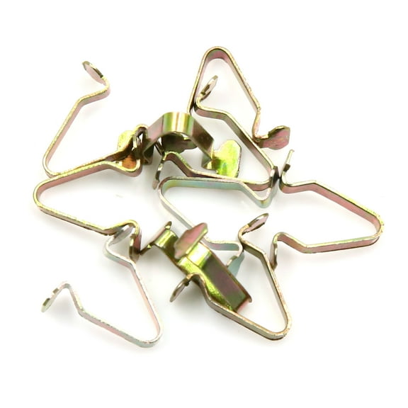 10pcs Metal Retainer Car Auto Console Dashboard  Trim Clip 17mm x 14mm