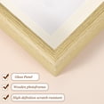 thumbnail image 3 of 2 Pcs Marcos de Fotos de Madera, Marco de Foto de 4 x 5 Pulgadas, Exhibiciones de Fotos con Panel de Vidrio para Exhibición en Mesa o Pared, Beige Natural, 3 of 7