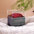 thumbnail image 5 of Collar con rosa real preservada con frase 'Te amo' en 100 idiomas juego de regalo, 5 of 5