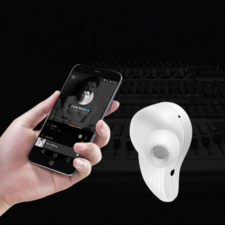 One-button Ergonomic Design Headset Invisible Bluetooth V4.4 Stereo Wireless Bluetooth Car Mic New