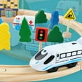 thumbnail image 3 of Baohd Wooden Railway Tracks Set Wooden Miniature Train Track Toy Gift Normal 33pcs, 3 of 9