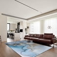 thumbnail image 2 of Golden Blue Marble Area Rugs, Nordic Light Luxury Gold Foil Indoor Rug, Non-Slip And Stain Resistant Home Carpet For Kids Teen Girls Boys Living Room Bedroom Office, 2 of 7