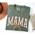 thumbnail image 3 of RosaWear MAMA Floral Pumpkin Fall Shirt, Garment-Dyed Mom T-Shirt, 3 of 7