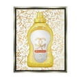 thumbnail image 3 of Stupell Industries Glitzy Fashion Bling Kitchen Condiment Mustard Bottle Graphic Art Luster Gray Floating Framed Canvas Print Wall Art, Design by Ziwei Li, 3 of 5