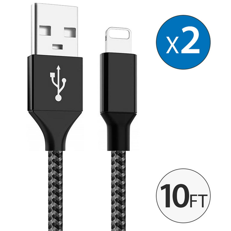 Anker USB C to Lightning Cable, Powerline II [MFi Certified, 10ft, Black]  Extra Long Charging Cord for iPhone 13 13 Pro 12 Pro Max 12 11 X XS XR 8