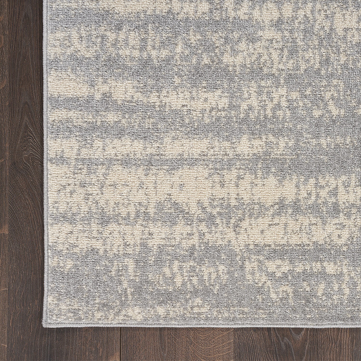 Nourison Essentials Indoor/Outdoor Grey/Beige 10' x 14' Area Rug, (10x14)