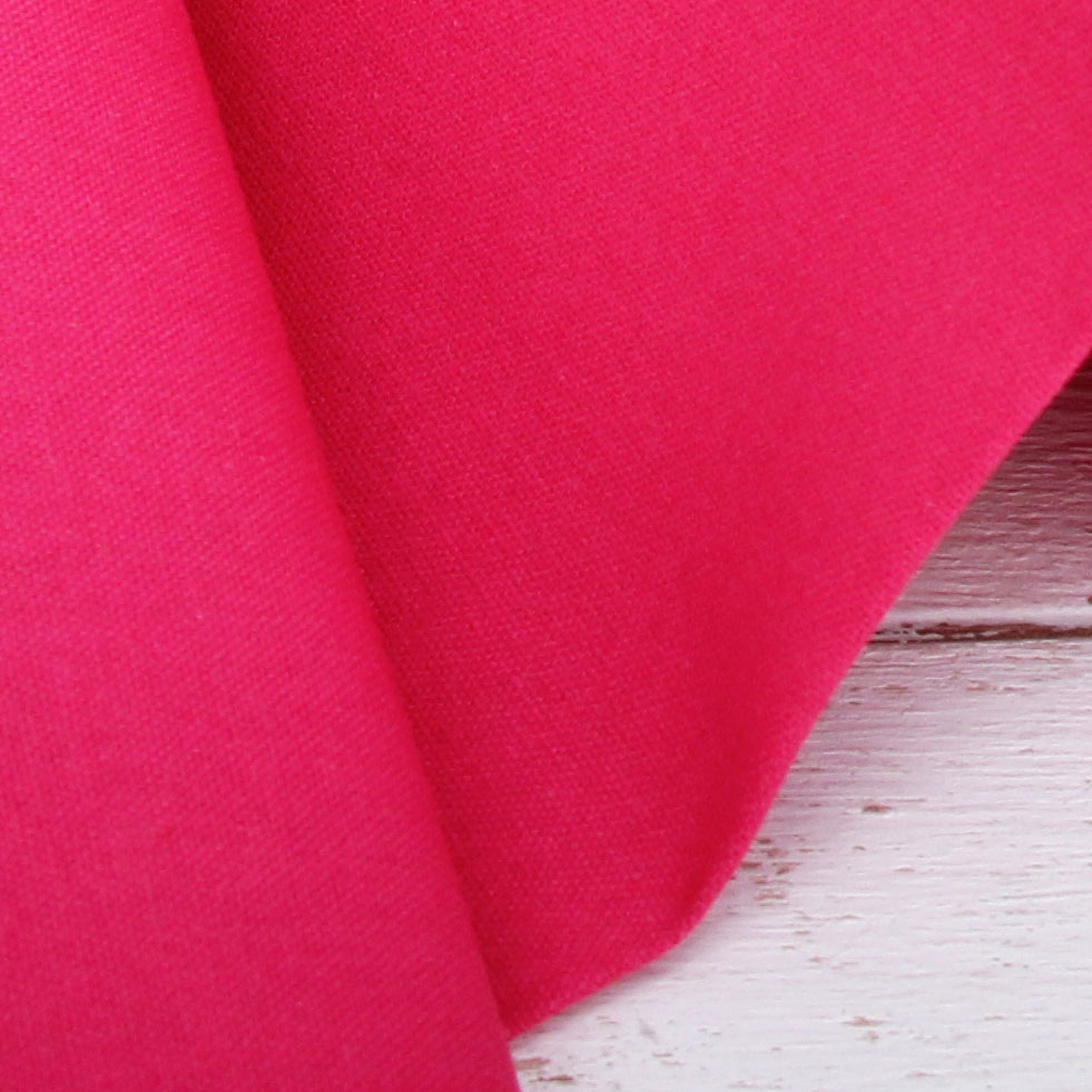 3 Yard Cut of Threadart Linen Fabric - Embroidery Fabric - Premium Cotton Linen Fabric for Embroidery, Cross Stitch, Apparel, Linen Canvas, Home Décor - 55" Width - Hot Pink