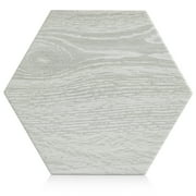 The Tile Project 8x10 Woodside Hexagon Porcelain Gray Floor/Wall Tile (9.9 Sq. ft/Box)