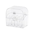 thumbnail image 1 of Soporte de caja de almacenamiento de lápiz labial con cubierta Organizador de tocador de 15 rejillas para bandeja de encimera de baño, transparente a Sunnimix n Organizador, 1 of 4