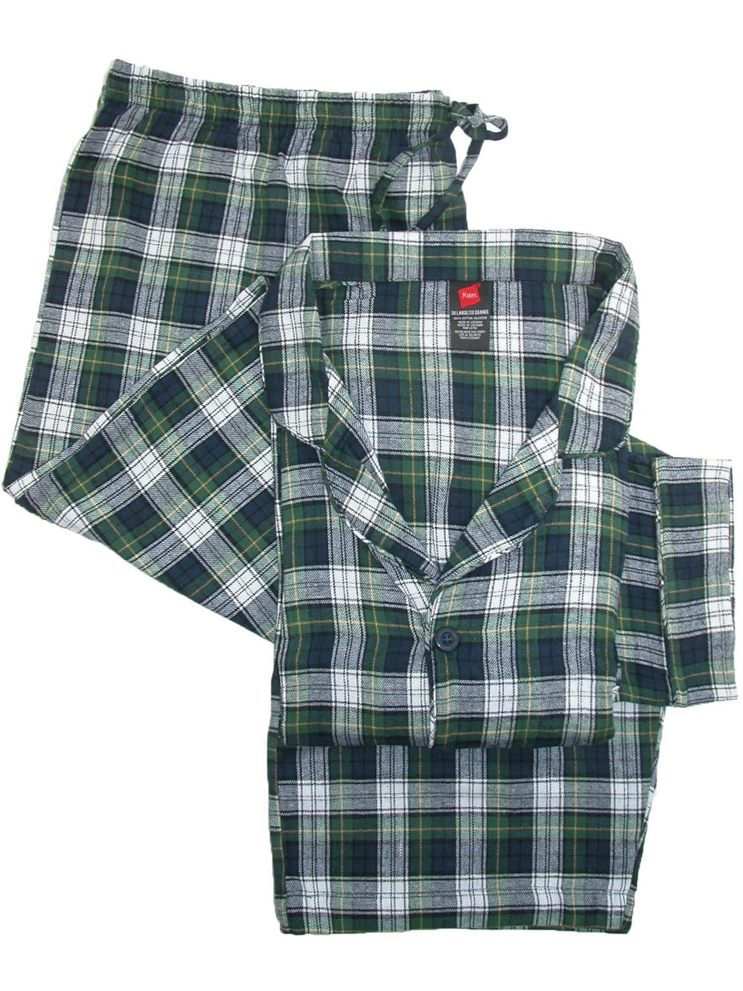 Men's Big and Tall Cotton Flannel Pajama Set