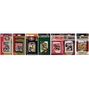 C & I Collectables 49ERS712TS NFL San Francisco 49ers 7 Different Licensed Trading Card Team Sets