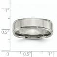thumbnail image 5 of Titanium Ridged Edge 7mm Polished Band, 5 of 10