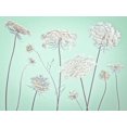 thumbnail image 2 of Frank, Assaf 32x25 Gold Ornate Wood Framed with Double Matting Museum Art Print Titled - Cow parsley flowers, 2 of 4