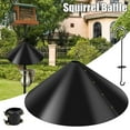 thumbnail image 1 of Squirrel Baffle for Bird Feeder Pole Wrap Around Squirrel Baffle Proof Baffles Durable Premium Plastic Bird Feeder Guard with Hook New Upgrade Red(16 Inch Nonmetal), 1 of 8