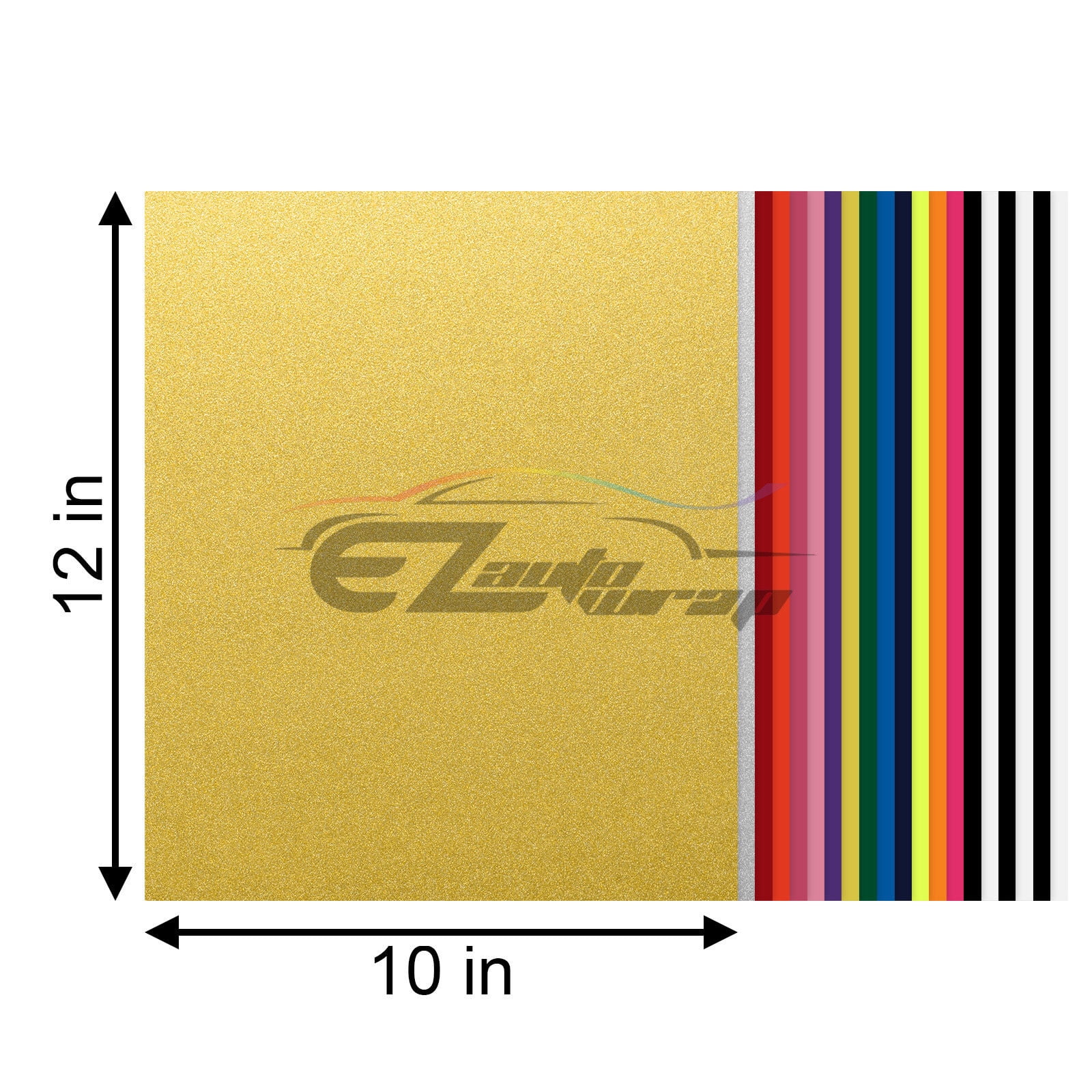 20Pcs 16 Colors Heat Transfer Vinyl 12" x 10" Sheets T-Shirt HTV Bundle Pack Set