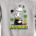 thumbnail image 3 of Lucky Snoopy - Toddler And Youth Crewneck Fleece Sweatshirt, 3 of 6