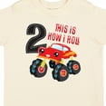 thumbnail image 4 of Inktastic Monster Truck How I Roll 2nd Birthday Boys Toddler T-Shirt, 4 of 5