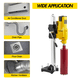 thumbnail image 3 of QinaQin Taladro sacanúcleos para concreto de 2500 W con velocidad de 750 RPM, rosca 1-1/4"-7 UNC e incluye broca de 4.25 pulgadas para ladrillo, block y piedra, 3 of 4