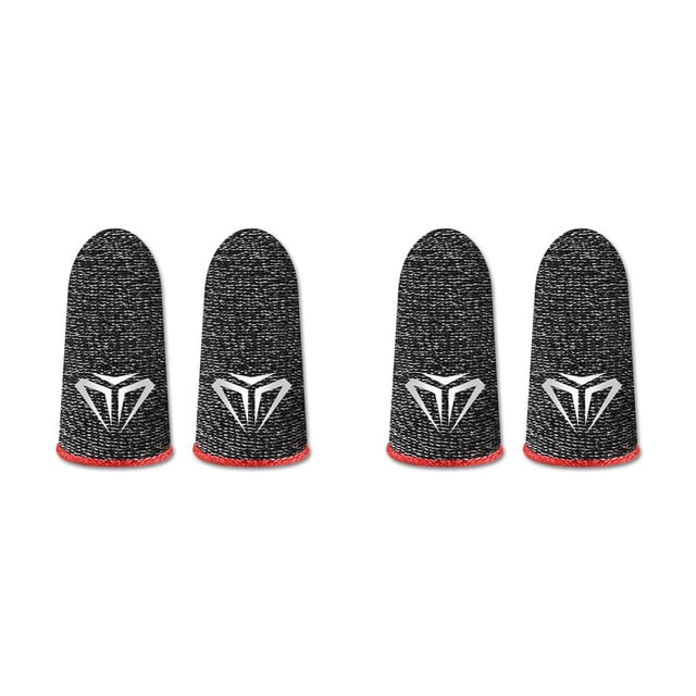 Methold 10 piezas Gaming Fingertip Sleeves Guantes a prueba de sudor A prueba de aceite Transpirable Anti-huella digital Cubiertas ultrafinas Rojo Tipo 1 2piezas
