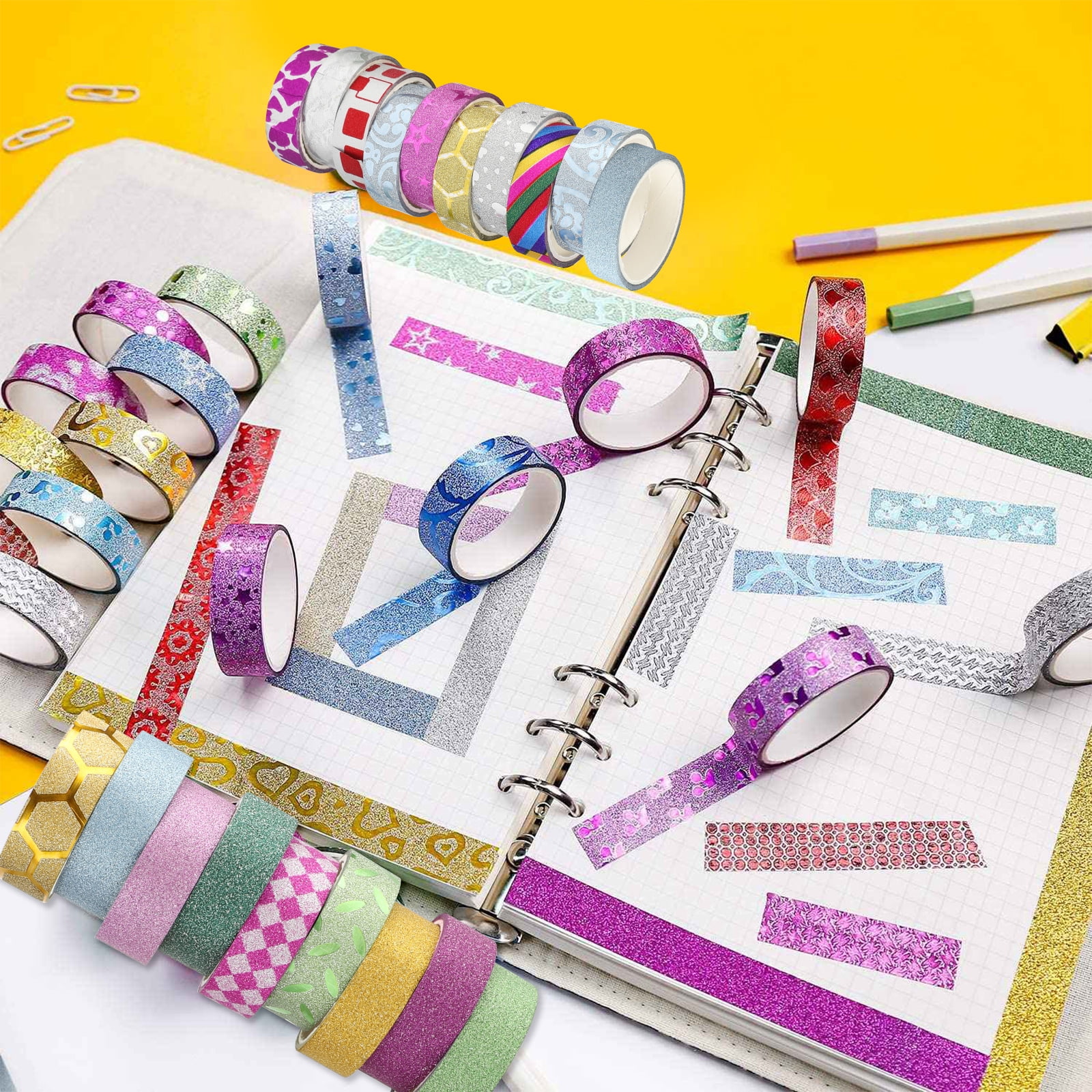 Washi tape set decorative tape masking tape for journaling craft –  which-craft
