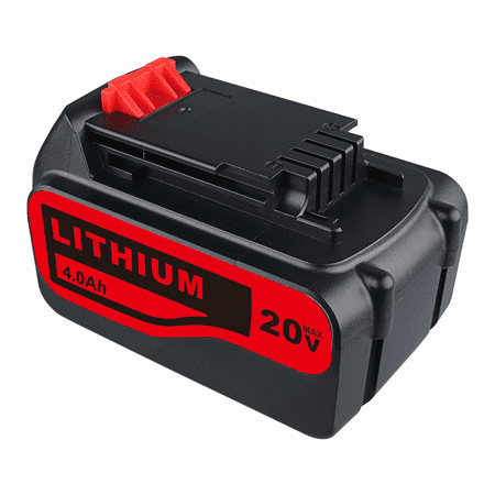 

DASNITE FOR Black and Decker LB2X4020 Battery 20V 4000mAh Li-ion Black and Red