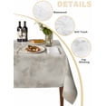 thumbnail image 2 of Vintage Beige Table Cloth, Modern Abstract Art Oil Painting Waterproof Tablecloth for Rectangle Tables, Reusable Washable Fabric Table Cover for Restaurant Kitchen Dining Tables 54"x108", 2 of 6