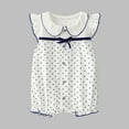 thumbnail image 2 of Hrsba Boys Girls Romper, Fruit Print Short Sleeved Jumpsuit Newborn Thin Climbing Suit For 0-24 Months KidsGirls Short Sleeve Sleeve Polka Print Romper, 2 of 3