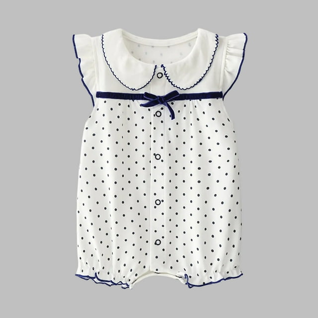 JDQJBZ Barboteuse à Manches Courtes pour Tout-Petit Bébé Fille, Manches à Imprimé Tomate