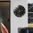 thumbnail image 3 of Reloj de Pared de Estilo Nórdico Textura de Mármol Batería Redonda, 3 of 9