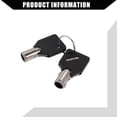 thumbnail image 7 of Unique Bargains 3 Set 7/8 Inch RV Campervan Lock Set with 6 Keys RV Storage Door Locks for File Cabinet Toolbox Black, 7 of 7