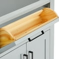 thumbnail image 6 of Ariel Hepburn 66 Inch Double Sink Base Cabinet In Grey, 6 of 10