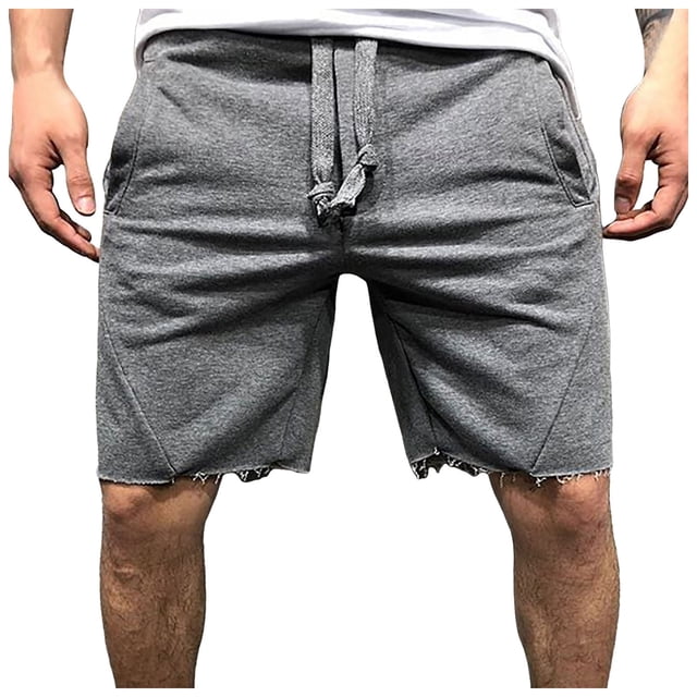 Pantalones cortos vaqueros holgados y cómodos para hombre - Pantalones casuales de verano de tejido grueso con cinco bolsillos - Material de algodón, uso diario/deportivo - Tallas de la S a la XXXL