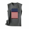 thumbnail image 4 of EINCcm Women American Flag Print Tank Tops USA Stars Stripes Patriotic T Shirt Summer Loose Vest Tees, 4 of 4