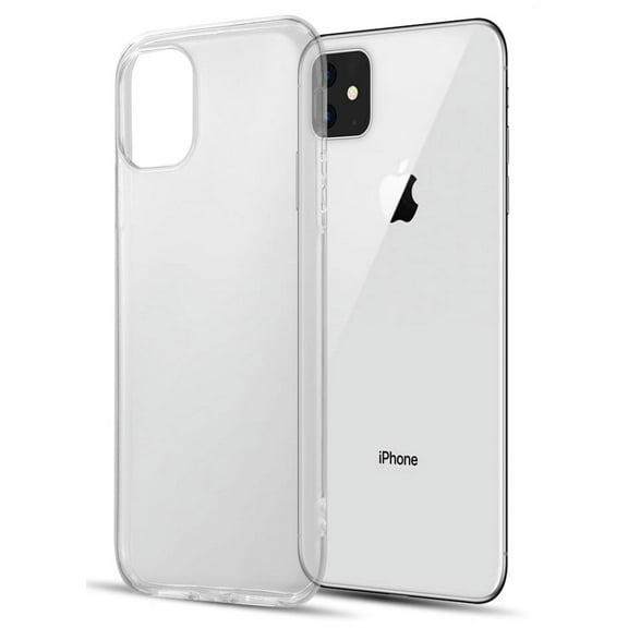 Case for iPhone 11, Clear Transparent See-Thru Flex Gel TPU Skin Slim Cover for Apple iPhone 11 (2019, 6.1" Model)