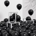 thumbnail image 1 of Globos Awenztech de látex negro, 15 cm, 120 unidades, con cinta, 1 of 7