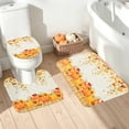 thumbnail image 6 of FRAMICS Fall Pumpkin Shower Curtain Sets with Rugs, 16-Piece Thanksgiving Sunflower Buffalo Plaid Bathroom Sets with Hooks, Waterproof Fabric Bathroom Decor Set, 6 of 11
