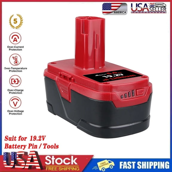 C3 5.0Ah Lithium Ion Battery Replacement for CrafItsman 19.2V Battery Compatible with C3 XCP 130279005 1323903 130211004 11375 315.PP2011 315.PP2020 19.2Volt Cordless Power Tools