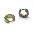thumbnail image 7 of D-GROEE 1 Pair Stainless Steel Mens Hoop Earrings Piercings Huggie Hypoallergenic, 7 of 7