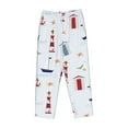 thumbnail image 4 of Bingfone Pajamas For Women,Nautical Lighthouse Sailboat Pajama Pants With Pockets-Xx-Large, 4 of 9