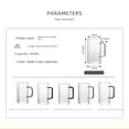 thumbnail image 2 of Home Bar Milk Tea Square Heat Resistant Transparent Glass Cup Juice Glass Coffee Cup Mugs PINK, 2 of 8