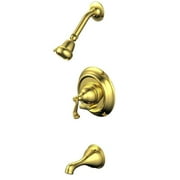 Pegasus 5000 Series Pressure Balance Tub and Shower, Ceramic Disc Cartridge, Single Lever Handle, Polished Brass Finish