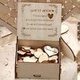 thumbnail image 2 of Set, Love Guest Books With 80 Hearts, Wooden Signature, Wedding Celebration Birthday Party Decoration Props, Sign-in Tree Platform Bottle Personalized Heart Photo Frame, 2 of 4