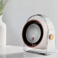 thumbnail image 5 of Bladeless Mini Desk Fan, Adjustable Angle Personal Table Cooling Fan, USB Powered Circulation Fan, LED Ambient Light Desktop Fan, Small Air Cooler, Compact Transparent Frame Tabletop Fan, 5 of 6