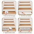 thumbnail image 6 of Palm Tree Stair Treads Non Slip for Steps Tropical Plant Coastal Summer Gray 4 Pcs Reusable Adhesive Stair Runner Mats for Dogs Elders Carpet Treads Rugs for Staircase 8x30 In, 6 of 9