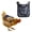 C, variant on Hen Saddle, Chicken Saddles for Hens, Chicken Apron Back Protector for Hens with Adjustable Strap, Washable Poultry Jacket, Chicken Hen Mating Saddle, Chicken Coop Accessories (Black)