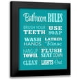 thumbnail image 1 of Robinson, Tamara 15x18 Black Modern Framed Museum Art Print Titled - Bathroom Rules, 1 of 5