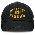 thumbnail image 2 of Men's Fanatics Black Missouri Tigers Archer Adjustable Hat, 2 of 4