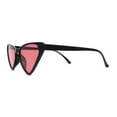 thumbnail image 3 of Womens Hippie Thin Plastic Goth Mod Cat Eye Sunglasses Black Pink, 3 of 4