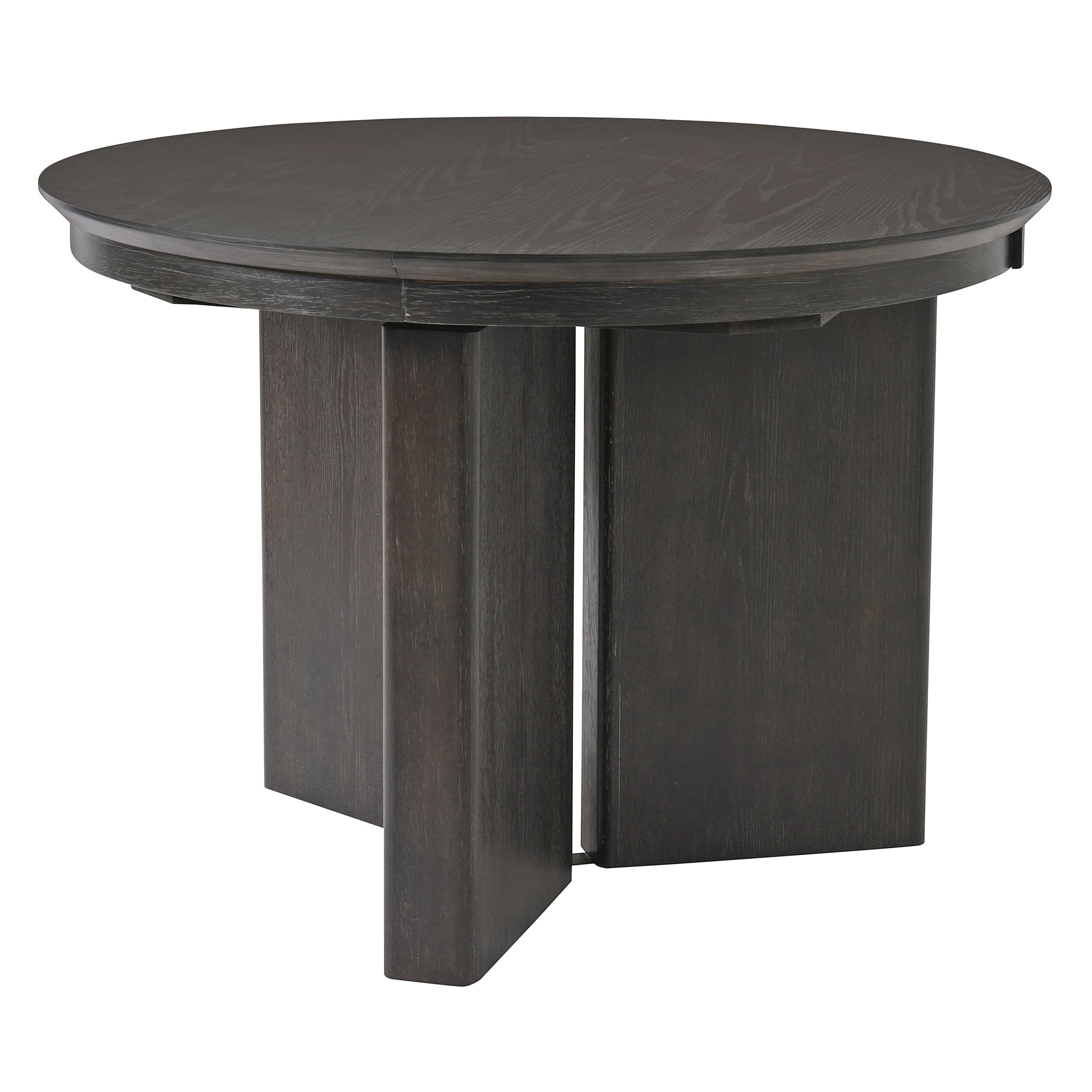 42-58 Inch Extendable Oval Dining Table with Pedestal Base, Modern Farmhouse Kitchen Table and Dining Room Centerpiece, Espresso